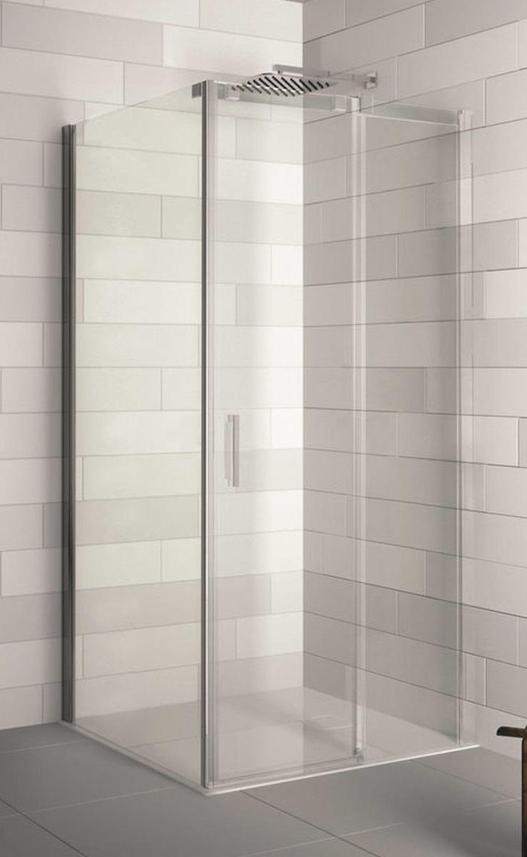Riho Ocean cabine de douche 100x80 cm rectangulaire chrome brillant/verre transparent G006005120