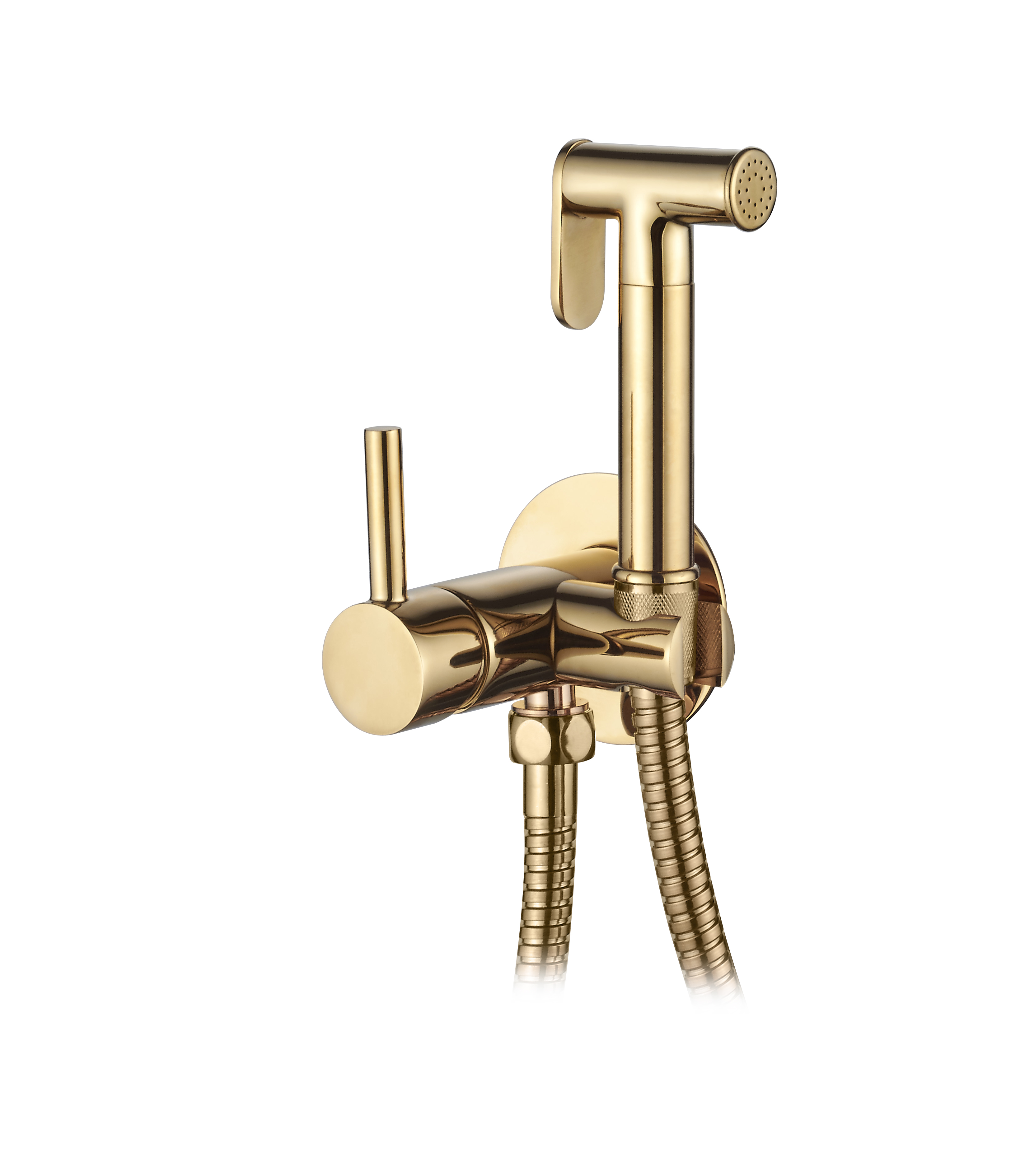 Invena mitigeur bidet avec kit de douche encastrée doré BP-00-B09