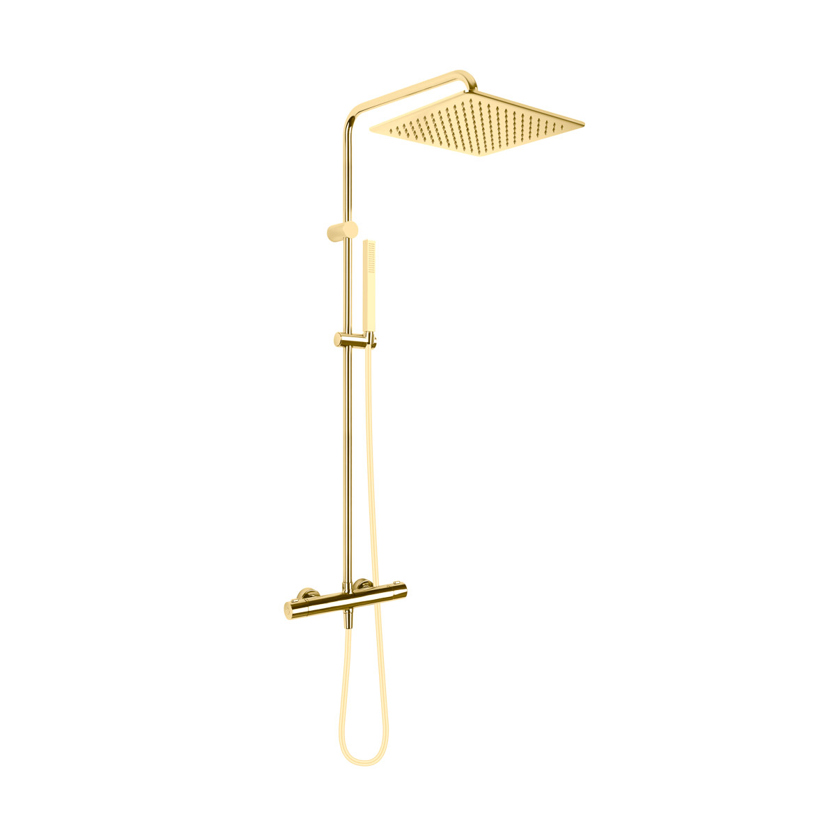 Oltens Boran ensemble de douche mural avec thermostat oui brillant doré 36503800