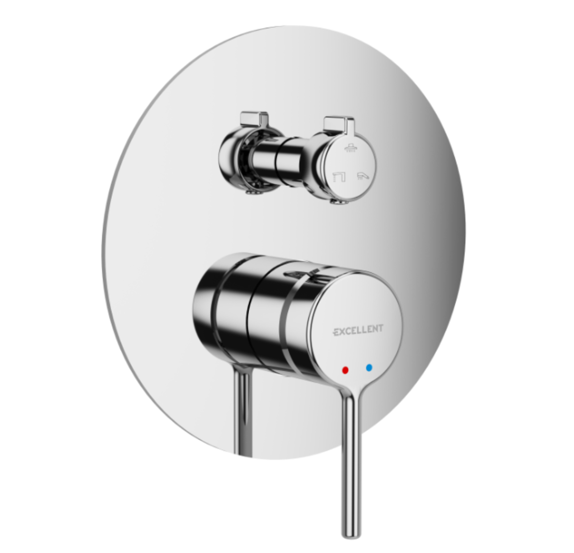 Excellent Pi mitigeur bain-douche encastrée chrome AREX.1247CR