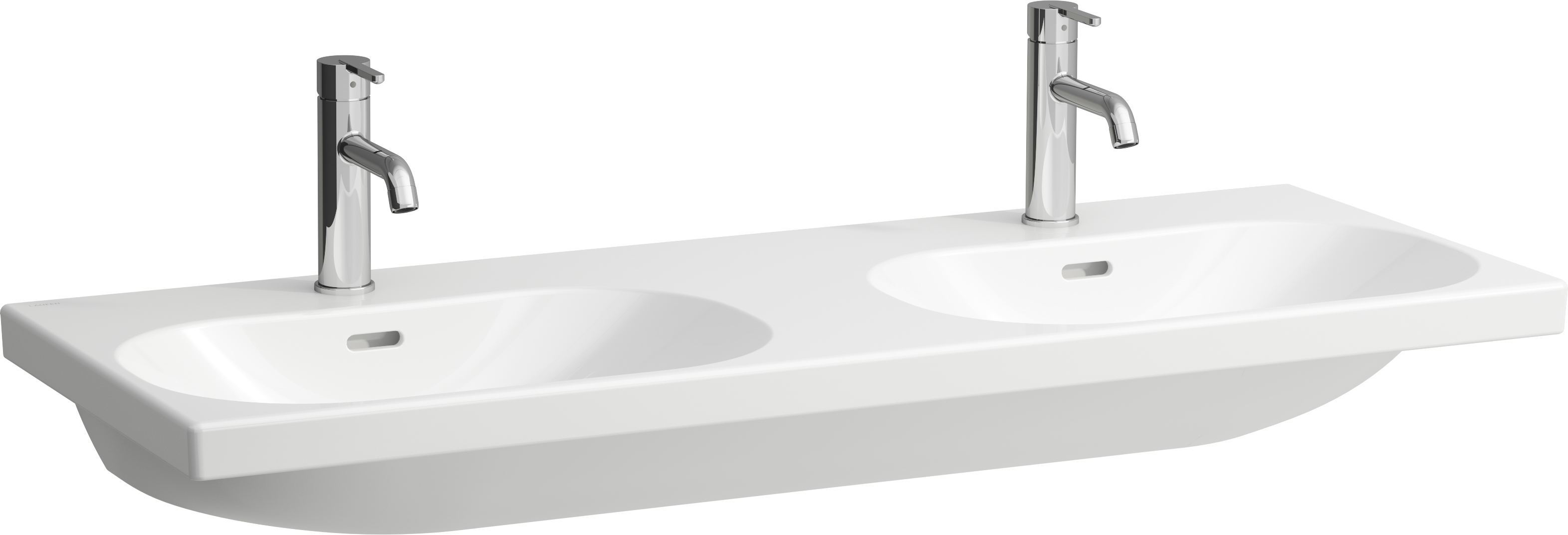 Laufen Lua lavabo 120x46 cm rectangulaire double blanc H8140814001091
