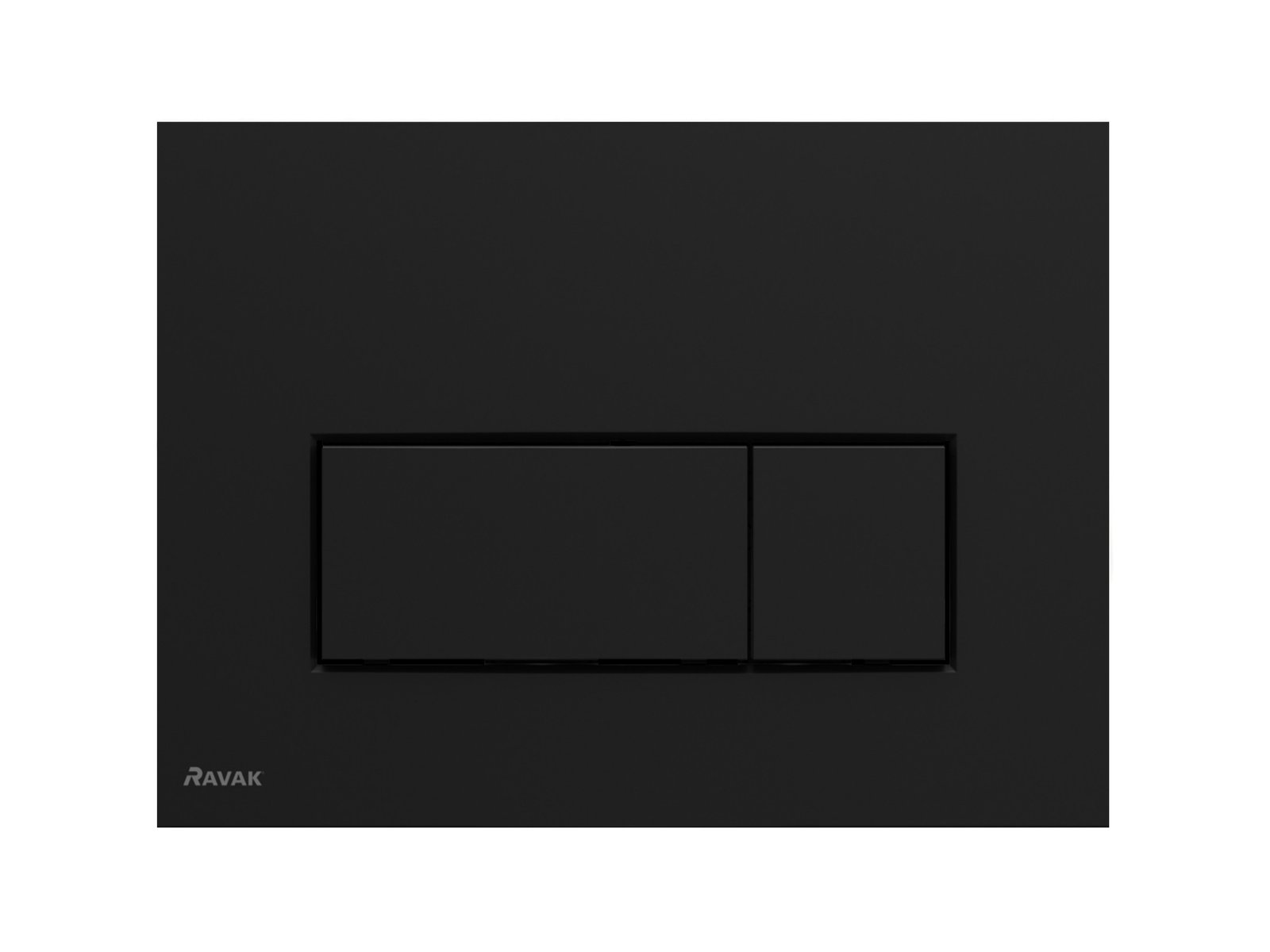 Ravak Uni Slim bouton de chasse d'eau pour WC noir X01744