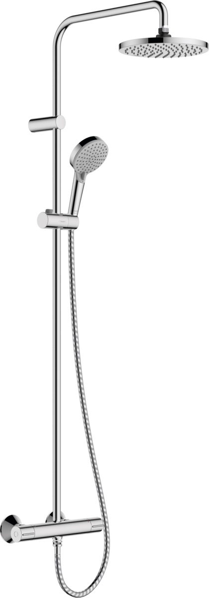 Hansgrohe Vernis Blend ensemble de douche mural avec thermostat oui chrome 26276000