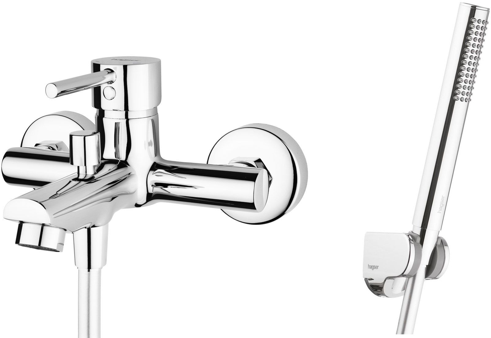 Set mitigeur bain-douche Hagser Lisa HGR10000034, pommeau de douche Hagser Mia HGR70000037, HGR15000037, HGR90000037