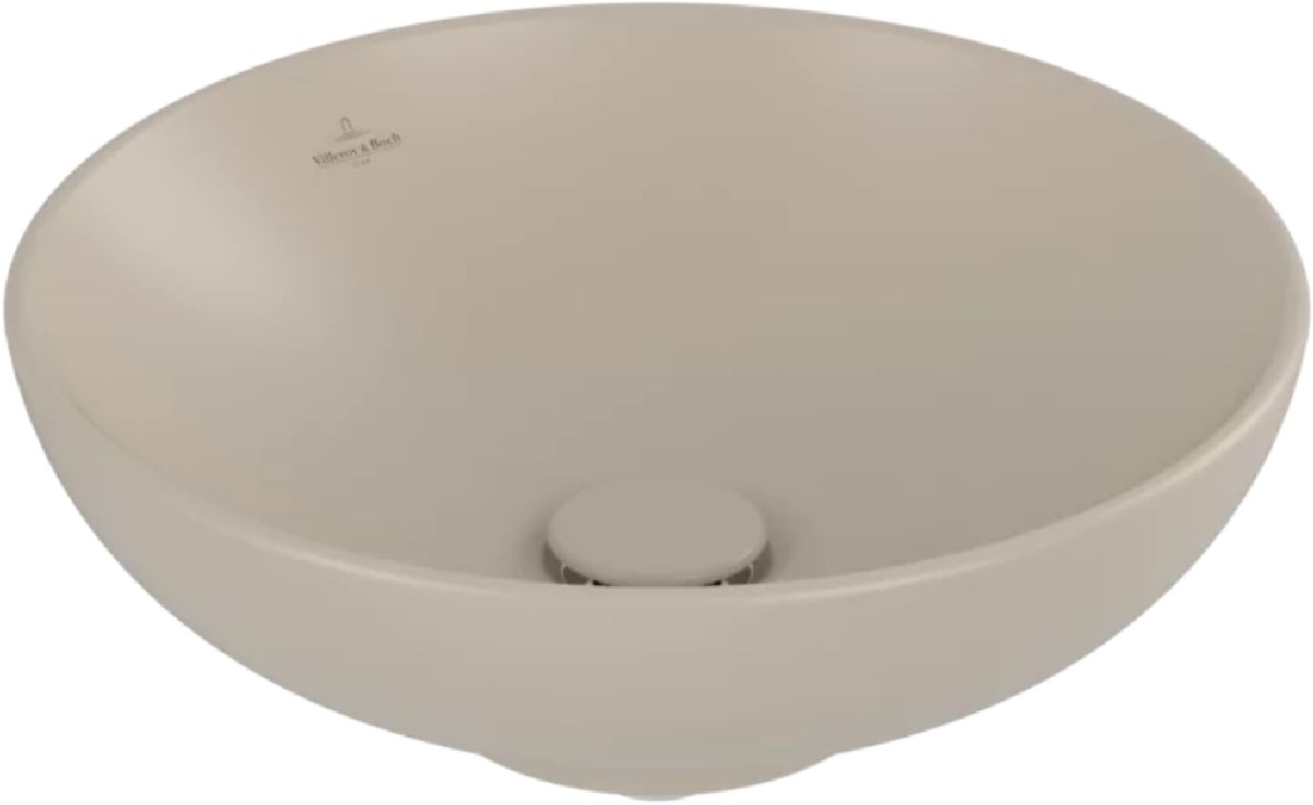 Villeroy & Boch Loop & Friends lavabo 42x42 cm ovale à poser marron/beige mat 4A4601AM