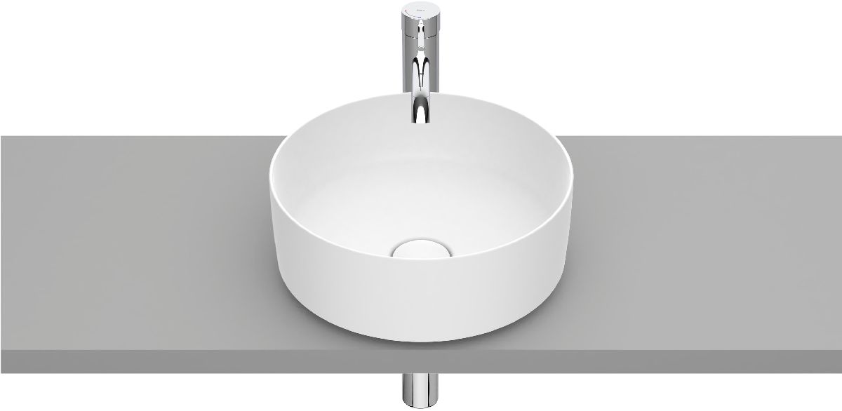 Roca Inspira lavabo 37x37 cm ronde à poser blanc mat A327523620