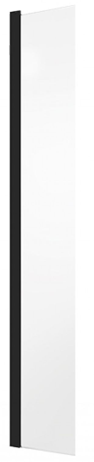 Besco Eco-N Black paroi de douche 30 cm noir mat/verre transparent PEFB-30-195C