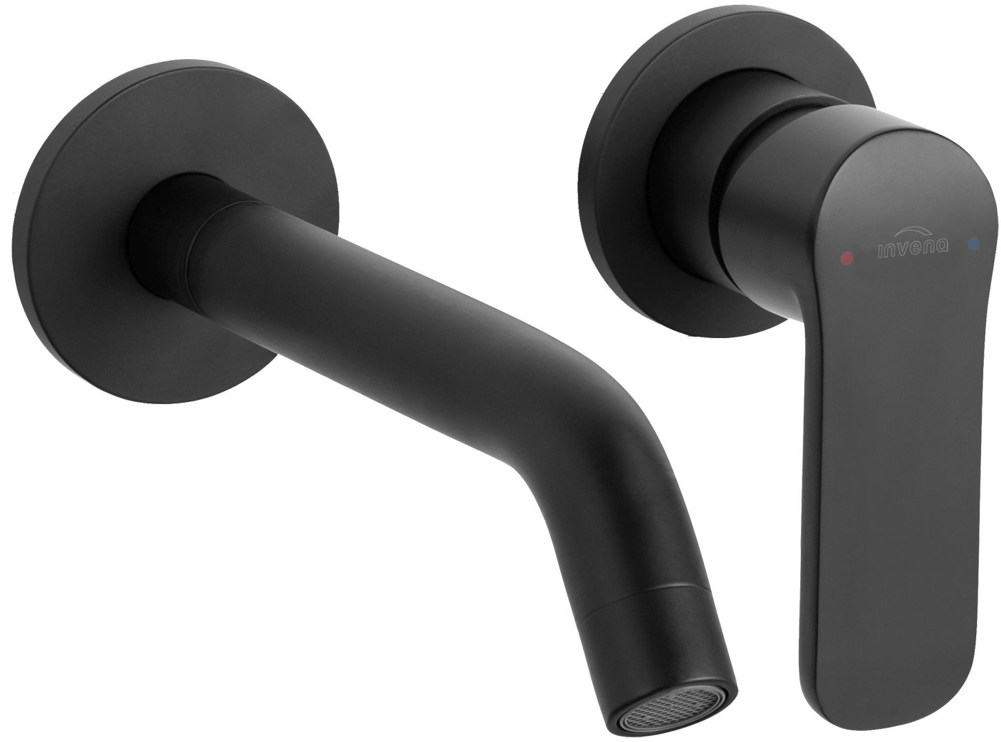 Invena Siros mitigeur de lavabo encastrée noir BP-90-U04