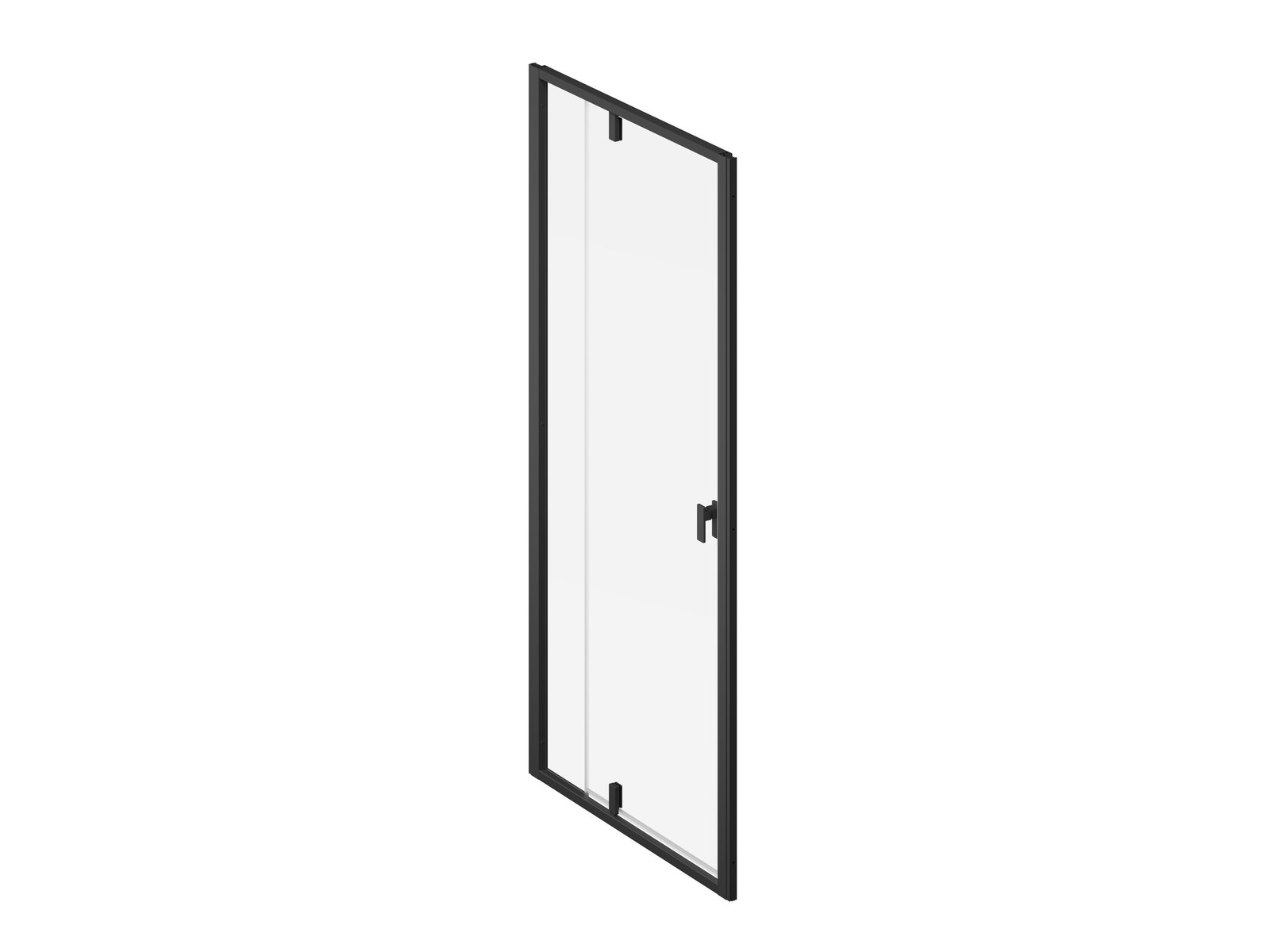 Ravak Nexty porte de douche 100 cm à ouverture basculante noir mat/verre transparent 03OA0300Z1