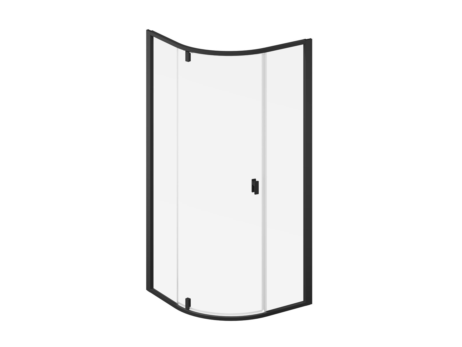 Ravak Nexty cabine de douche 100x100 cm semi-circulaire noir mat/verre transparent 3O6AA300Z1