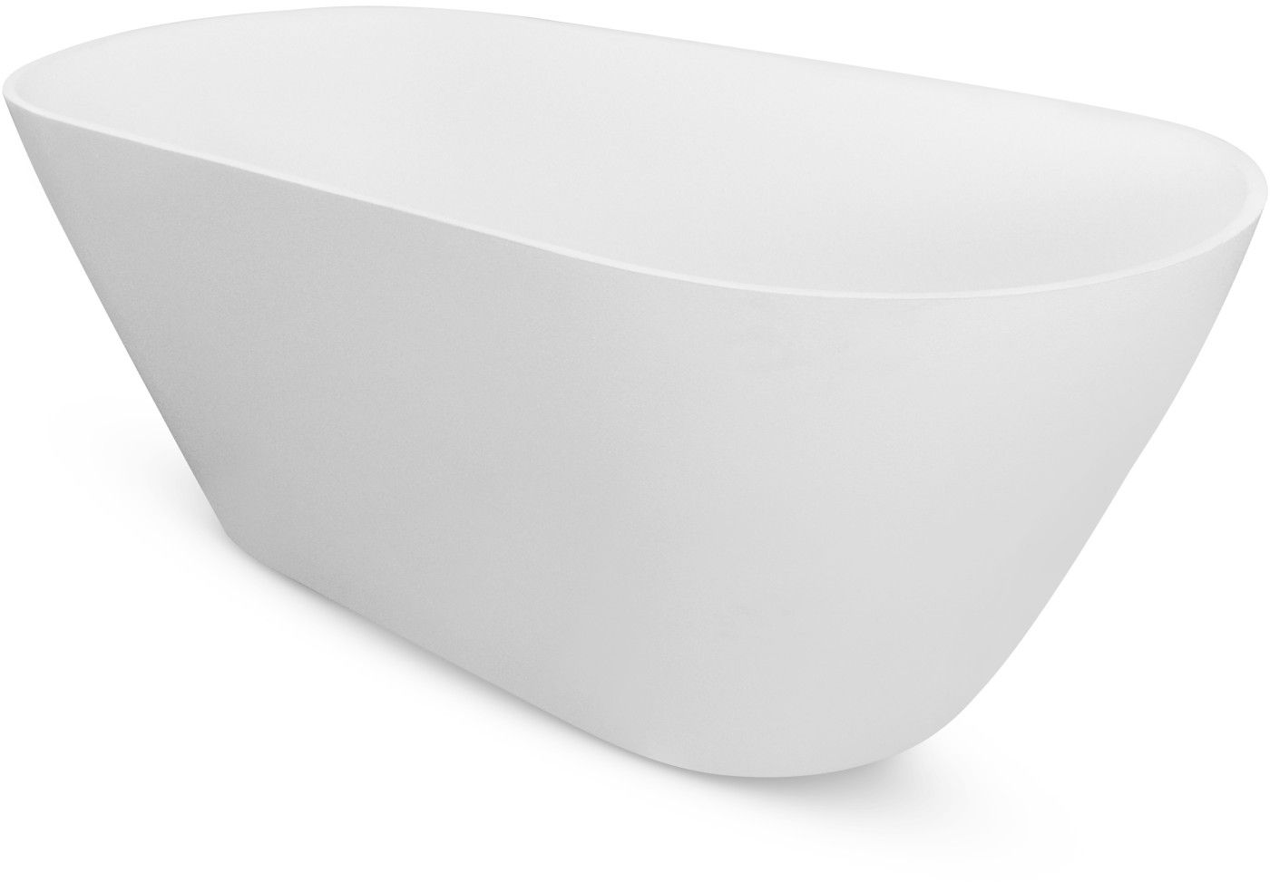 Besco Moya baignoire autoportante 159x68.4 cm ovale blanc #WMD-160-MKC