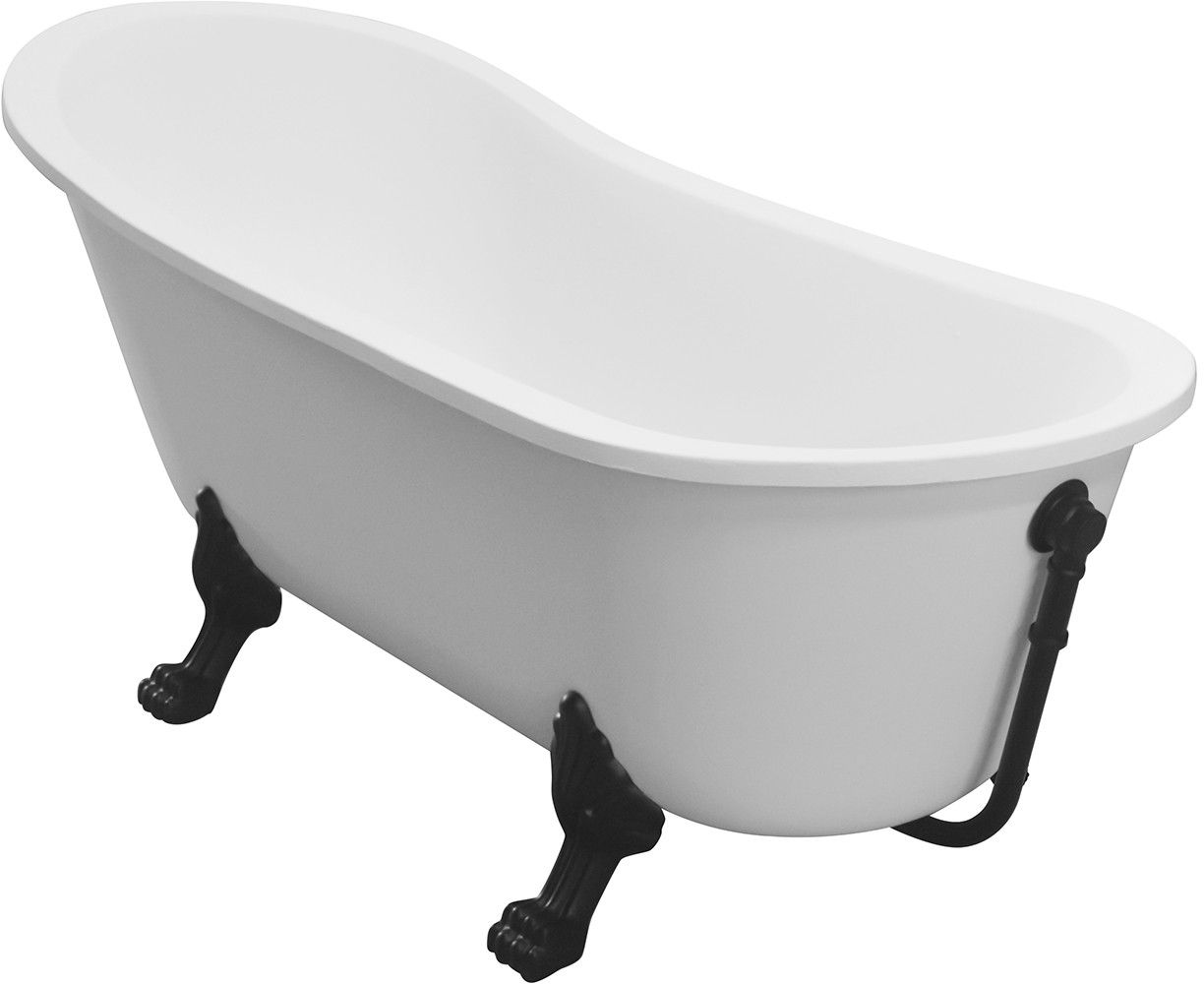 Besco Olaya baignoire autoportante 157.5x66.5 cm ovale blanc #WAO-160+CZ