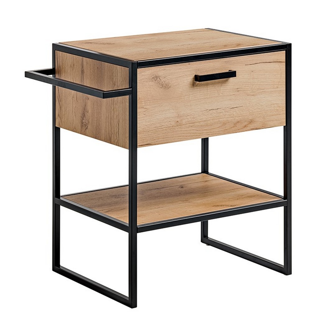 Comad Brooklin meuble avec plan de travail 70x50x75 cm sous-lavabo sur pied chêne BROOKLIN825AFSC