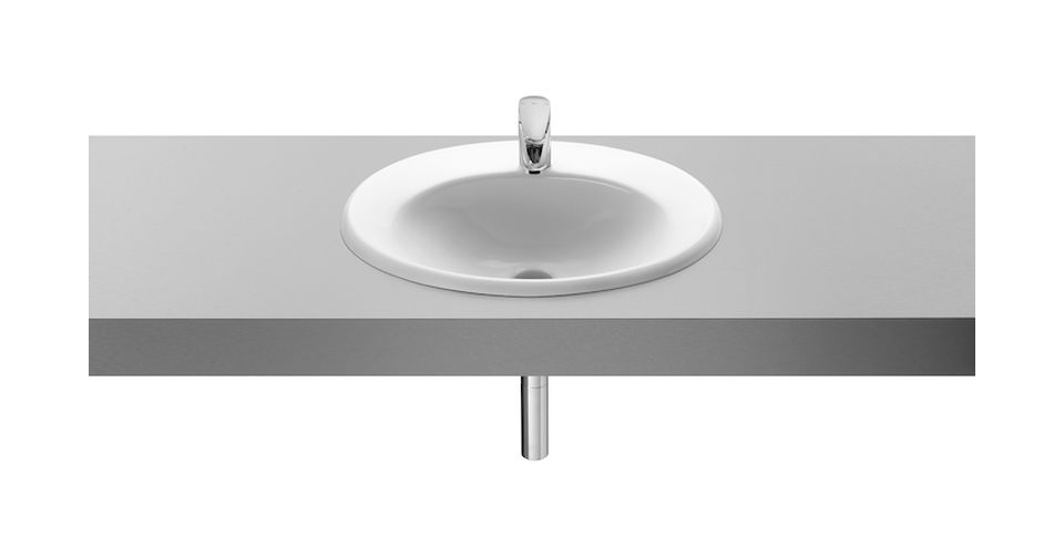 Roca Java lavabo 56x47.5 cm ovale encastrée blanc A327863000