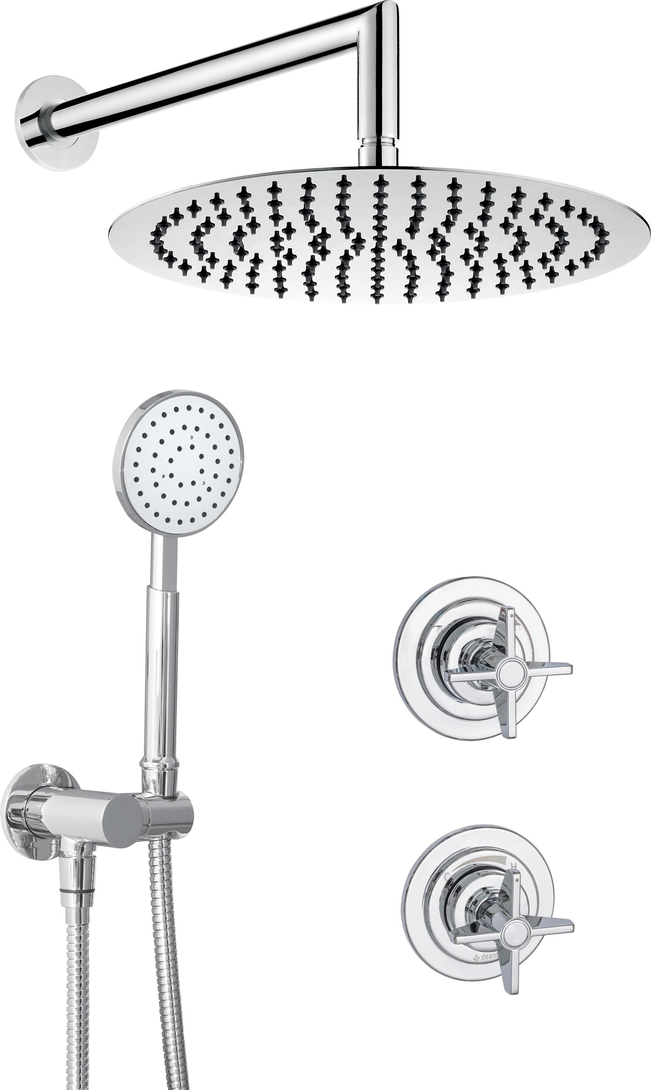 Deante Temisto ensemble de douche encastré oui chrome NAC_09QT