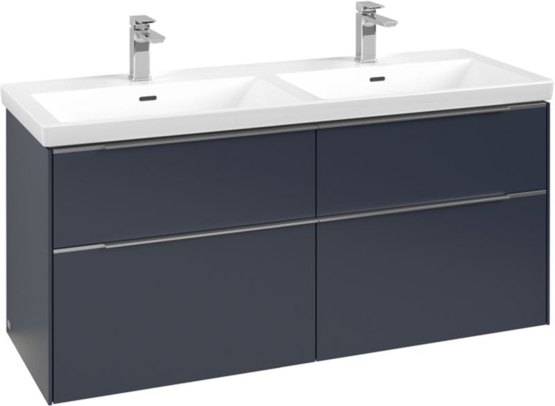 Villeroy & Boch Subway 3.0 armoire 127.2x46.2x57.6 cm sous-lavabo suspendu bleu C568L0VQ