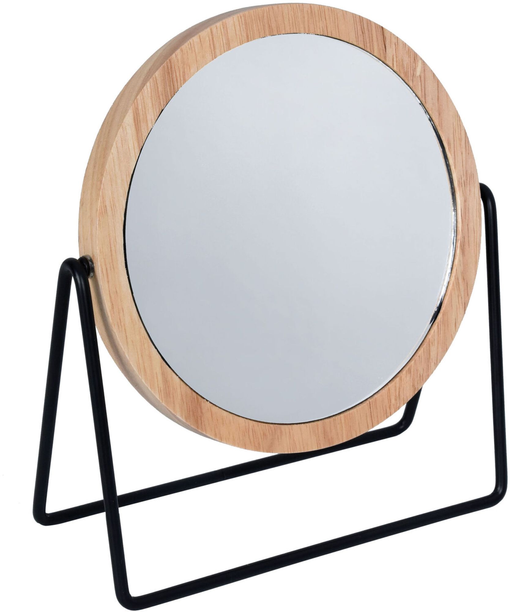BISK Umbra miroir cosmétique 19.5x19.5 cm arrondi noir 08161