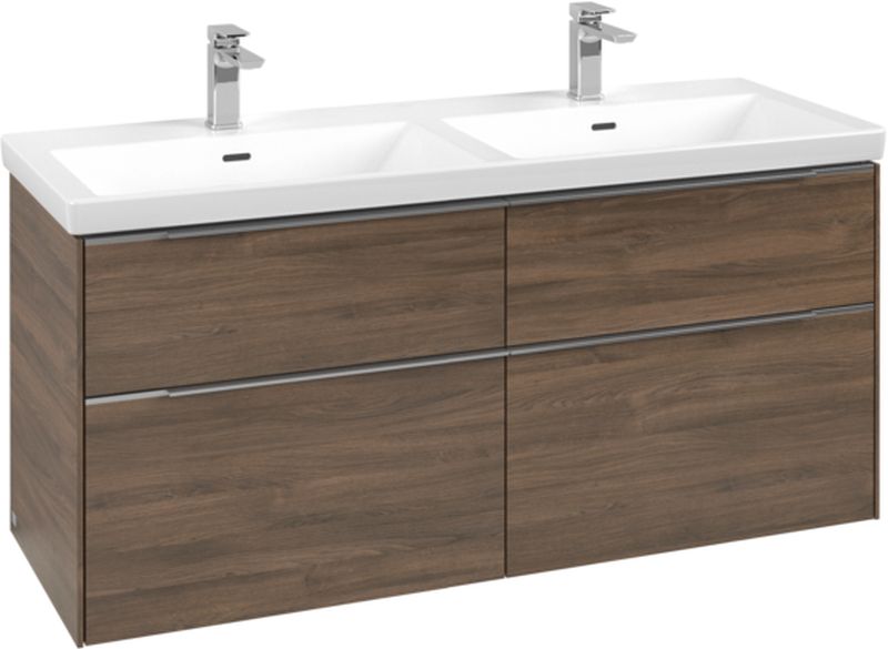 Villeroy & Boch Subway 3.0 armoire 127.2x46.2x57.6 cm sous-lavabo suspendu chêne C568L0VH