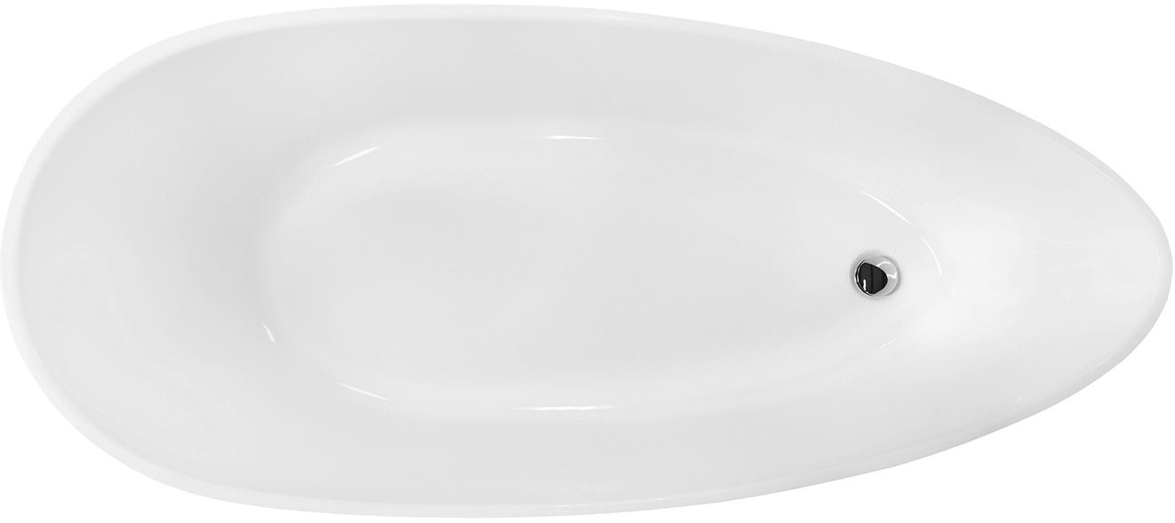 Besco Goya baignoire autoportante 160x70.5 cm ovale blanc #WMMB-160GKG