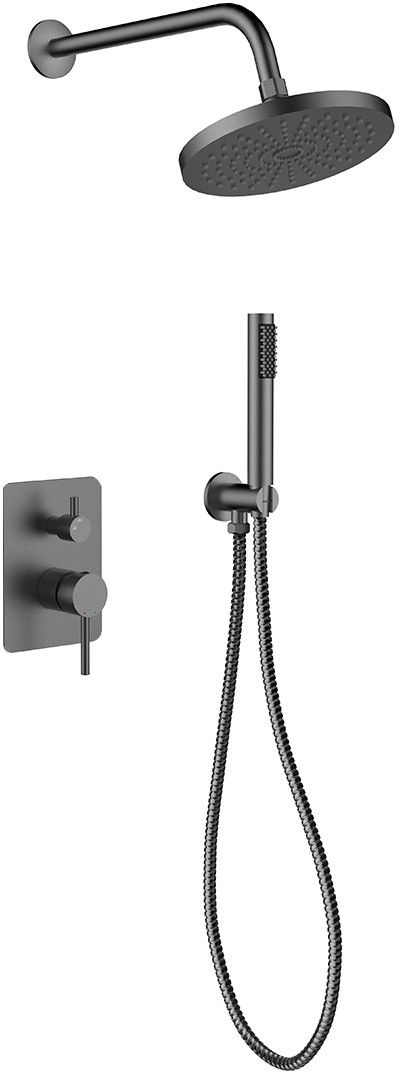 Besco Decco ensemble de douche encastré oui graphite BP-DII-GR