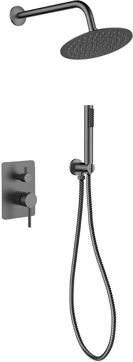 Besco Decco ensemble de douche encastré oui graphite BP-DIII-GR