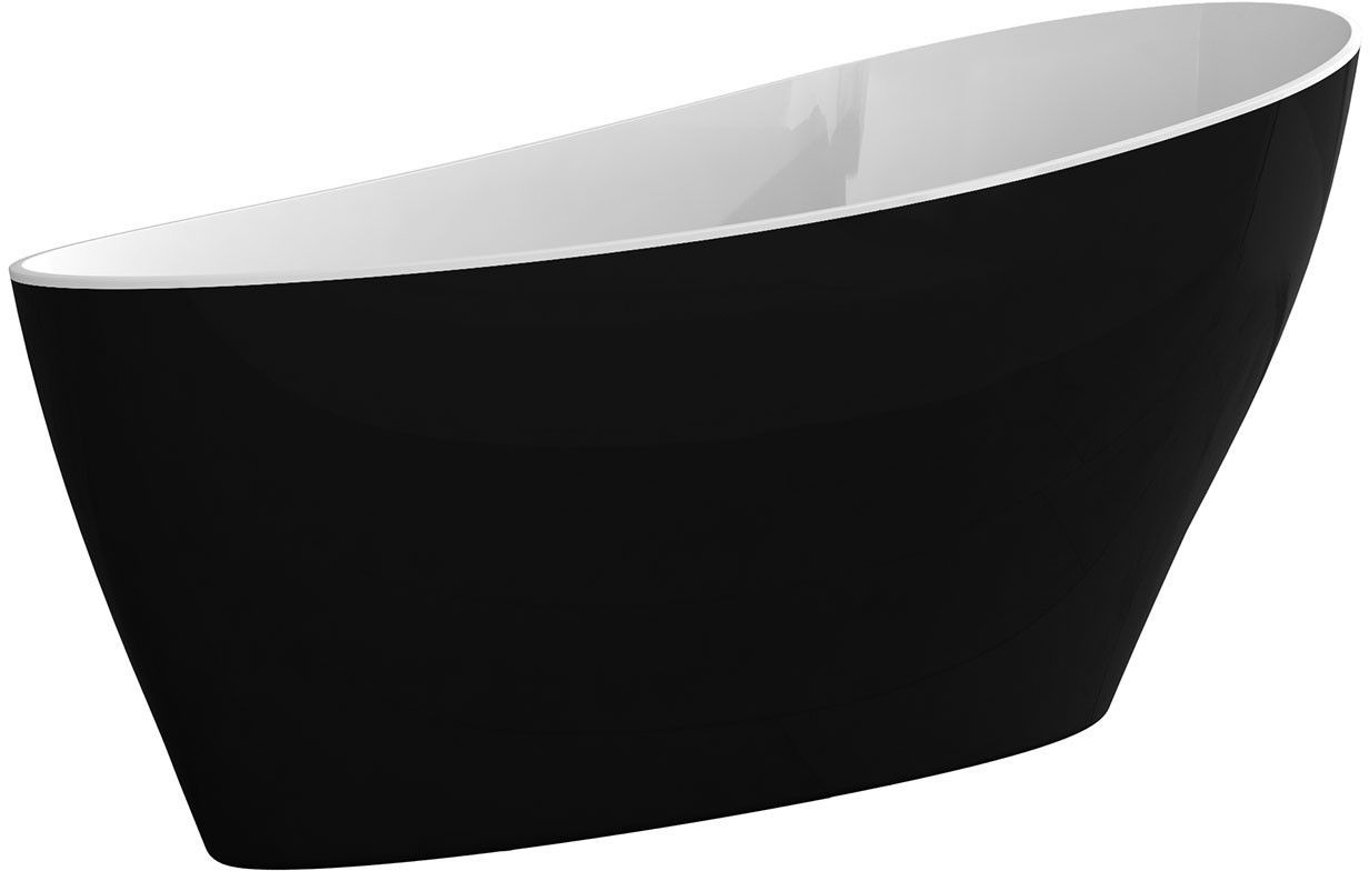 Besco Keya baignoire autoportante 163.5x70 cm ovale bicolore #WMMC-165KGR