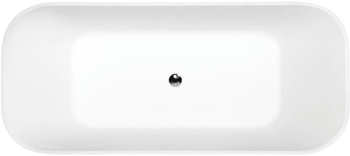 Besco Assos S-Line baignoire autoportante 160x70 cm rectangulaire bicolore #WMMC-160ASG