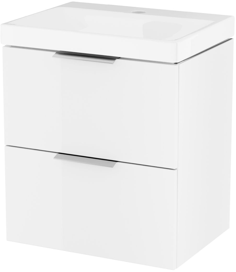 Excellent Blanko armoire 49x37x58.5 cm sous-lavabo suspendu blanc MLEX.6301.490.WH