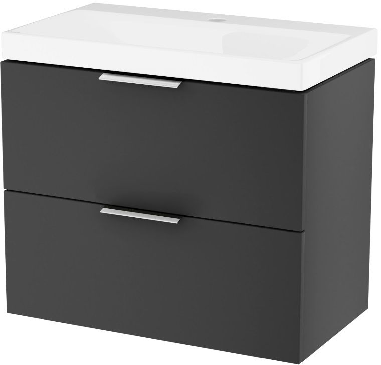 Excellent Blanko armoire 65x37x58 cm sous-lavabo suspendu noir MLEX.6301.640.BL