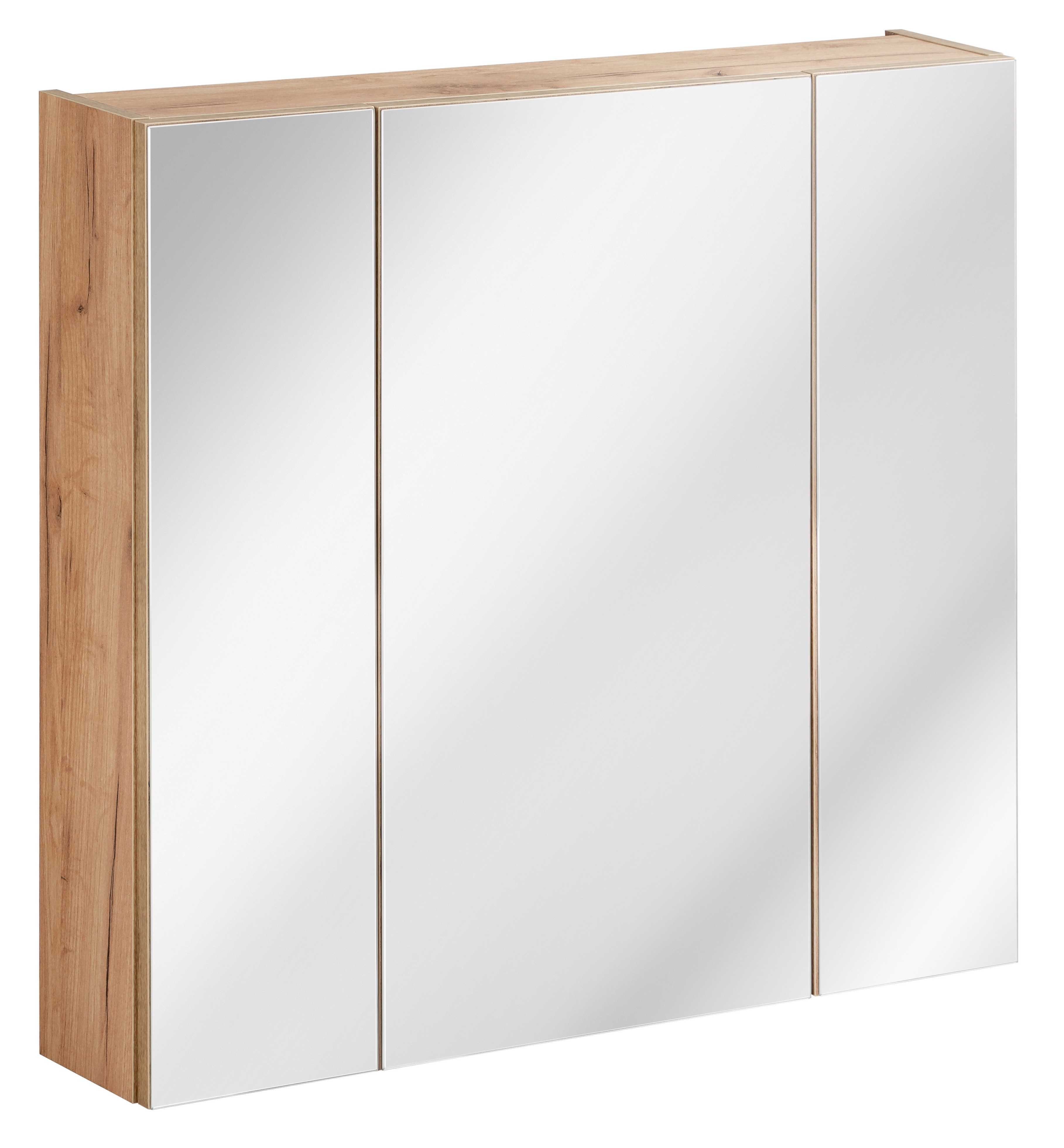 Comad Capri Oak armoire 80x16x75 cm avec miroir blanc-chêne CAPRI OAK 843A FSC
