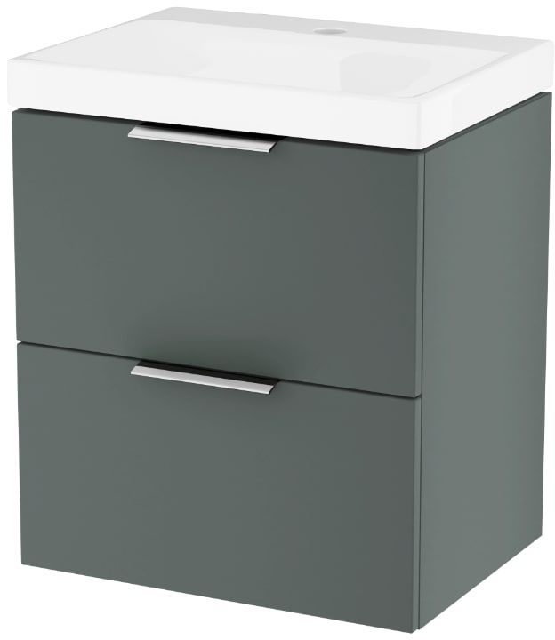 Set armoire Excellent Blanko MLEX.6301.490.GN, lavabo Excellent Blanko CENL.6317.500.WH, MLEX.6303.SET.CR