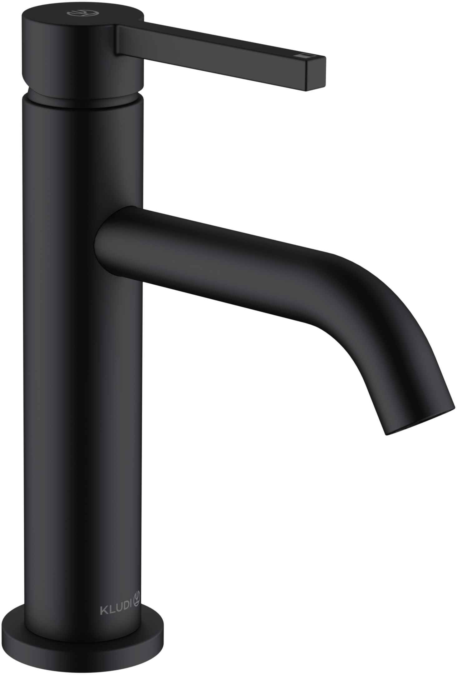 Kludi Nova Fonte Pura mitigeur de lavabo sur pied noir 202663915