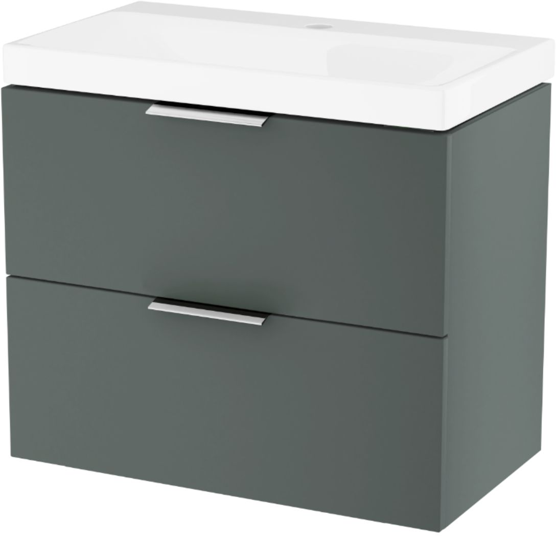 Set armoire Excellent Blanko MLEX.6301.640.GN, lavabo Excellent Blanko CENL.6317.650.WH, MLEX.6303.SET.CR