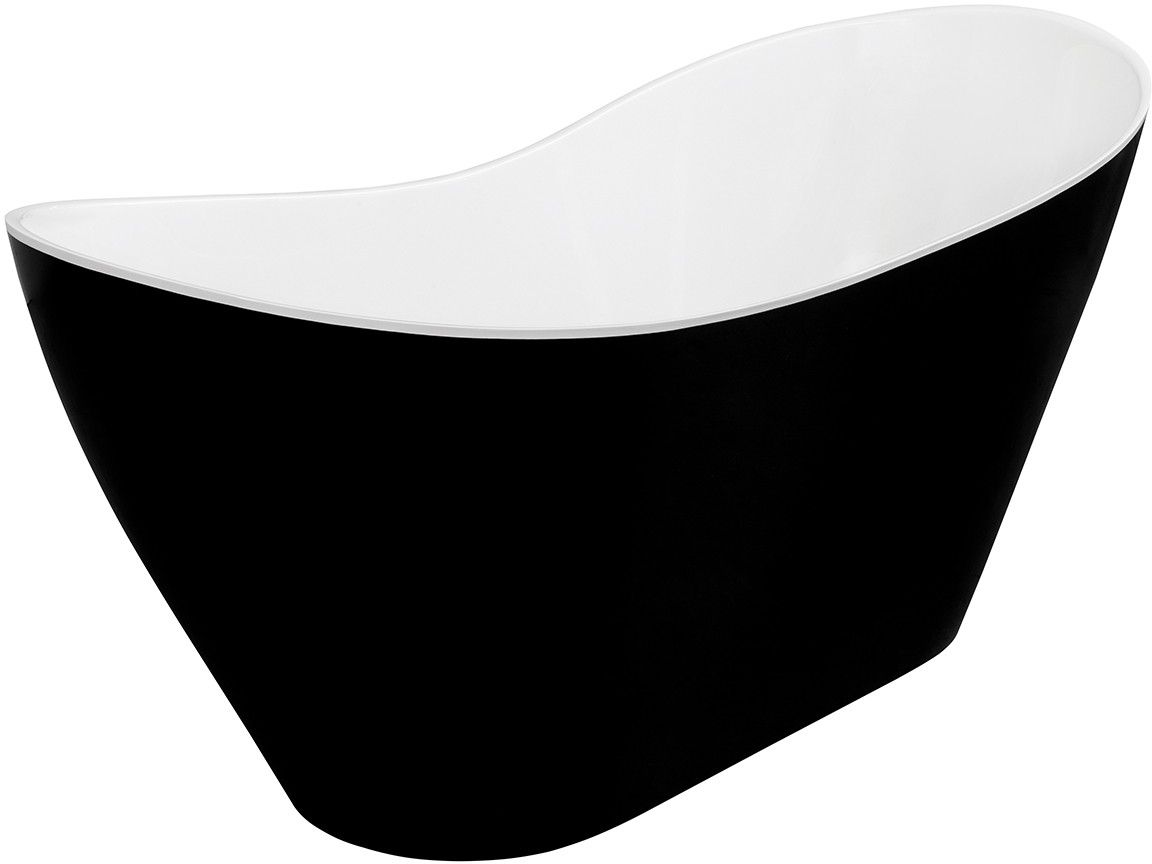 Besco Viya baignoire autoportante 160x70 cm ovale bicolore #WMMC-160VGR