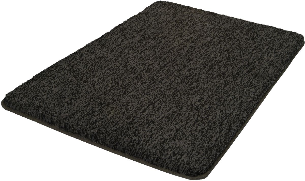 Kleine Wolke Seattle tapis de bain 140x80 cm rectangulaire noir 4071905657