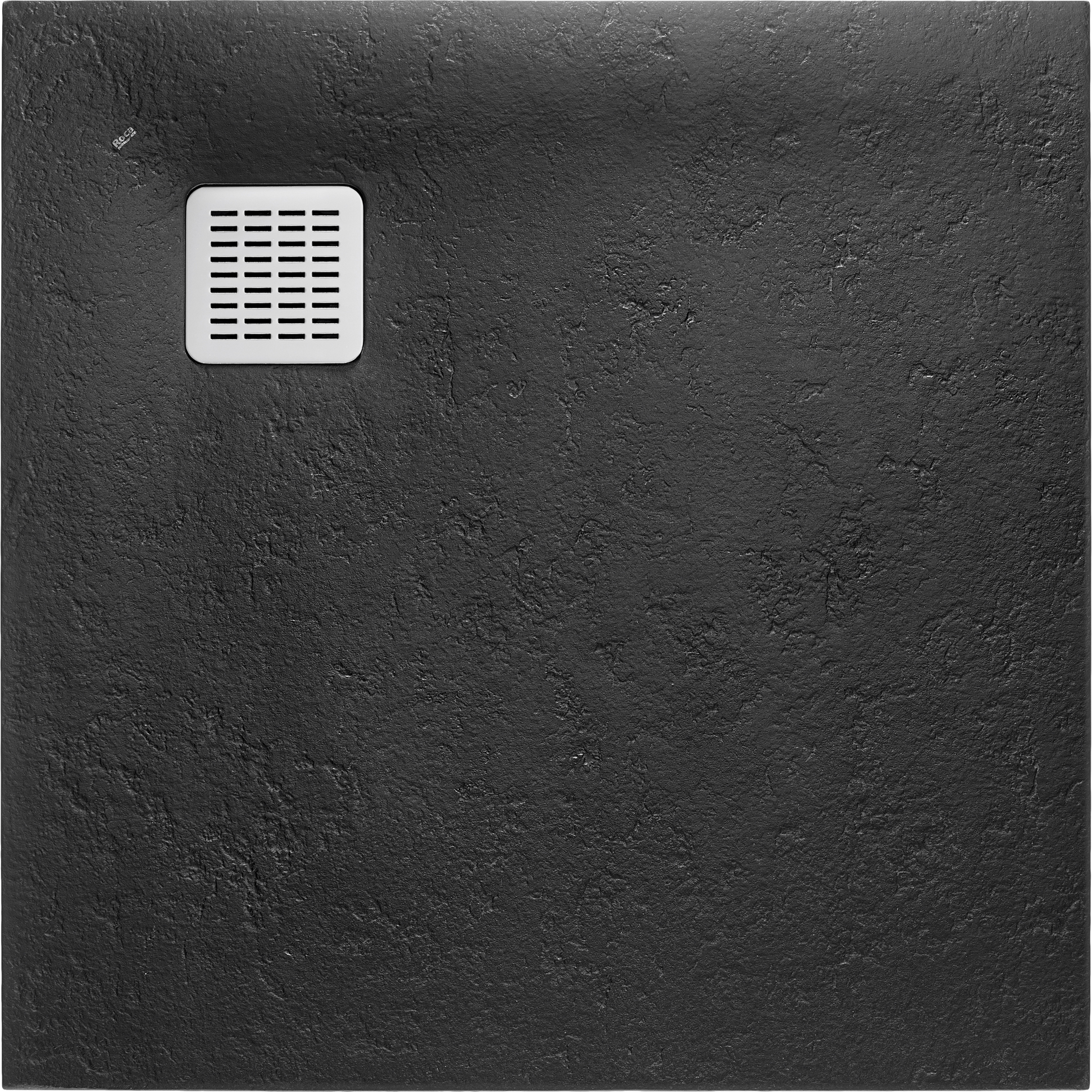 Roca Terran receveur de douche carré 100x100 cm noir AP1033E83E801400