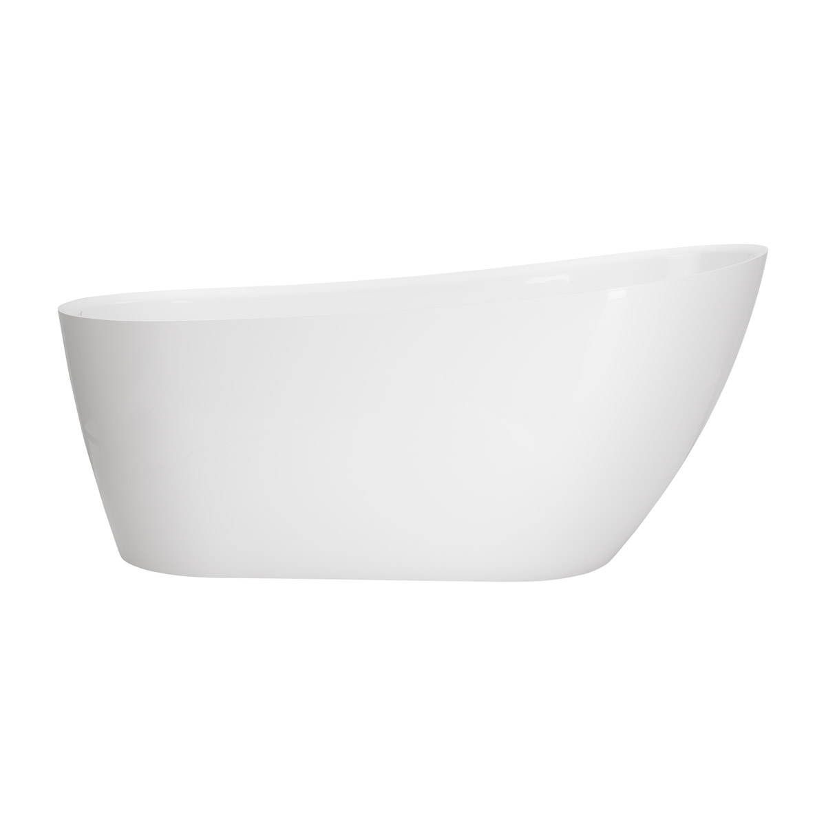 Ksuro 01 baignoire autoportante 158.6x73.3 cm ovale blanc 32000000