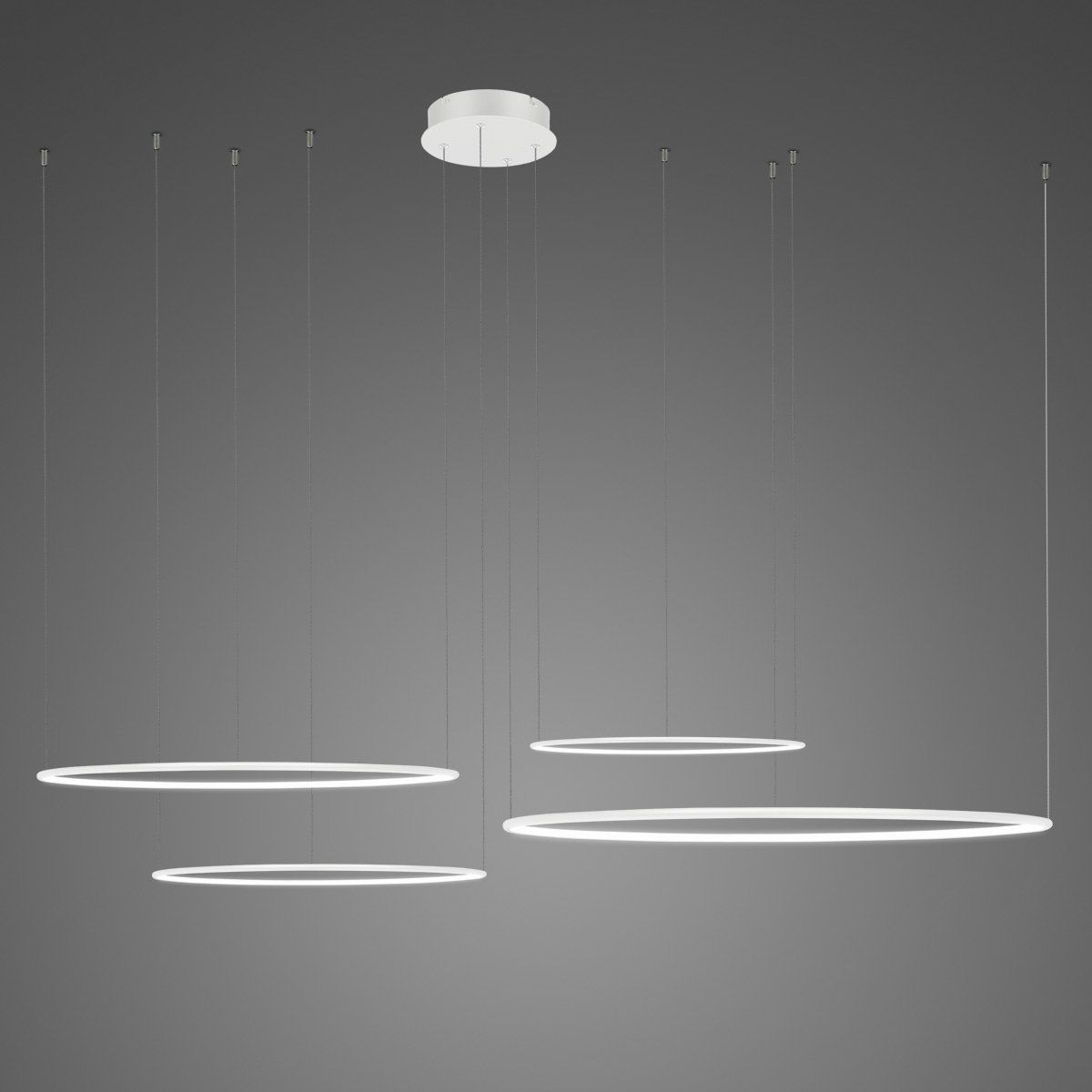 Altavola Design Ledowe Okręgi lampe suspendue 4x106 W blanc LA084/CO4_100_in_3k_white