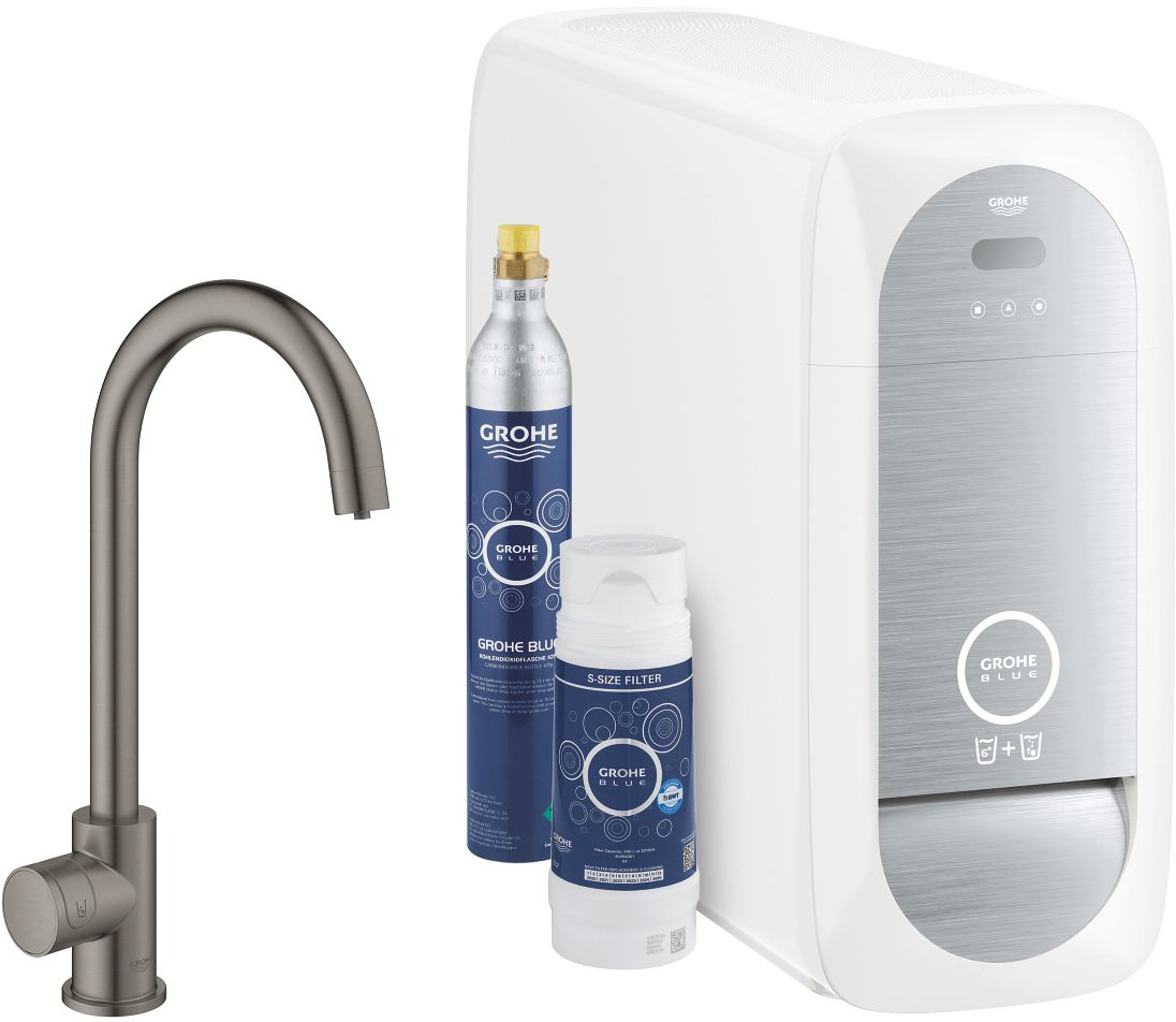 Grohe Blue vanne de cuisine sur pied Brushed Hard Graphite 31498AL1