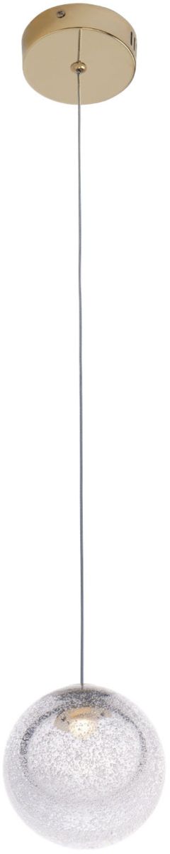 MaxLight Zoe lampe suspendue 1x1.5 W transparent-doré P0389