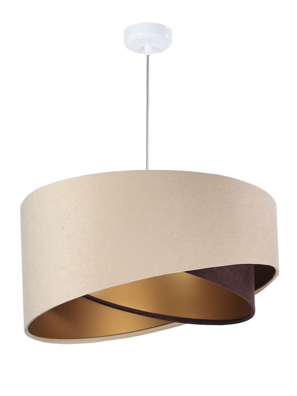 BPS Koncept Galaxy lampe suspendue 1x60 W doré-marron-beige 060-019