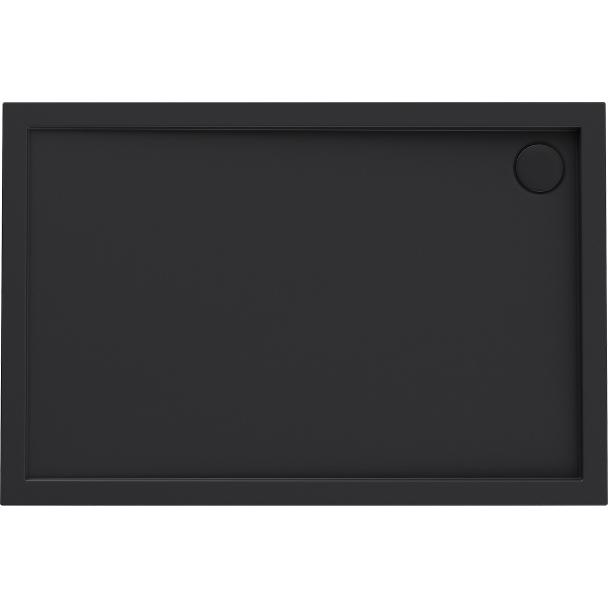 Oltens Superior receveur de douche rectangulaire 120x70 cm noir 15001300