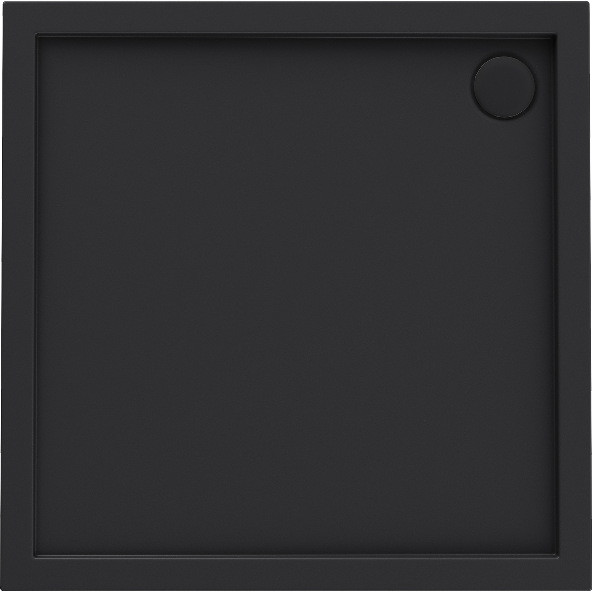 Oltens Superior receveur de douche carré 90x90 cm noir 17001300