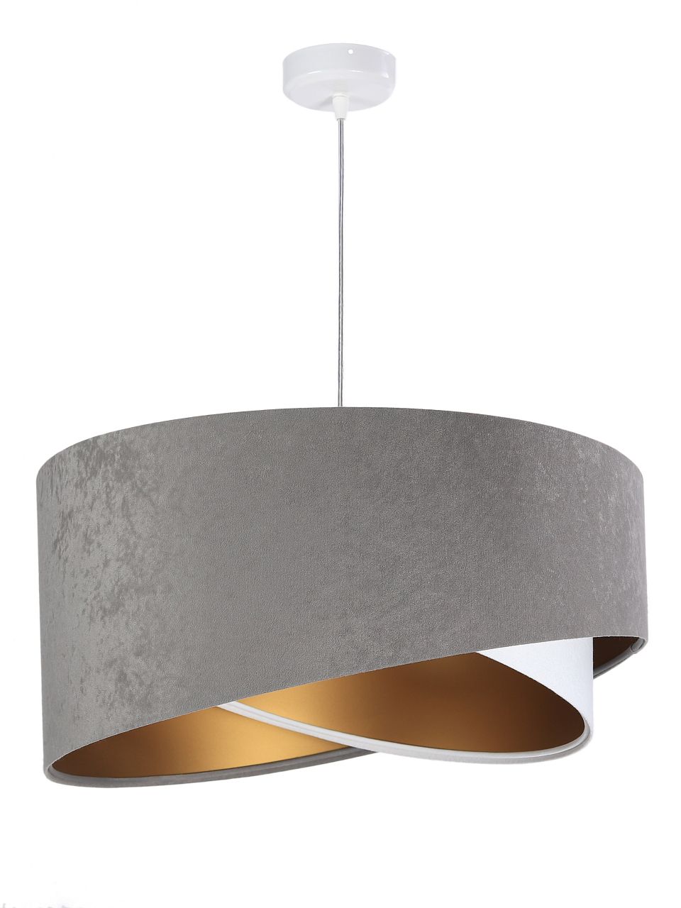 BPS Koncept Galaxy lampe suspendue 1x60 W blanc-doré-gris/cendre 060-024