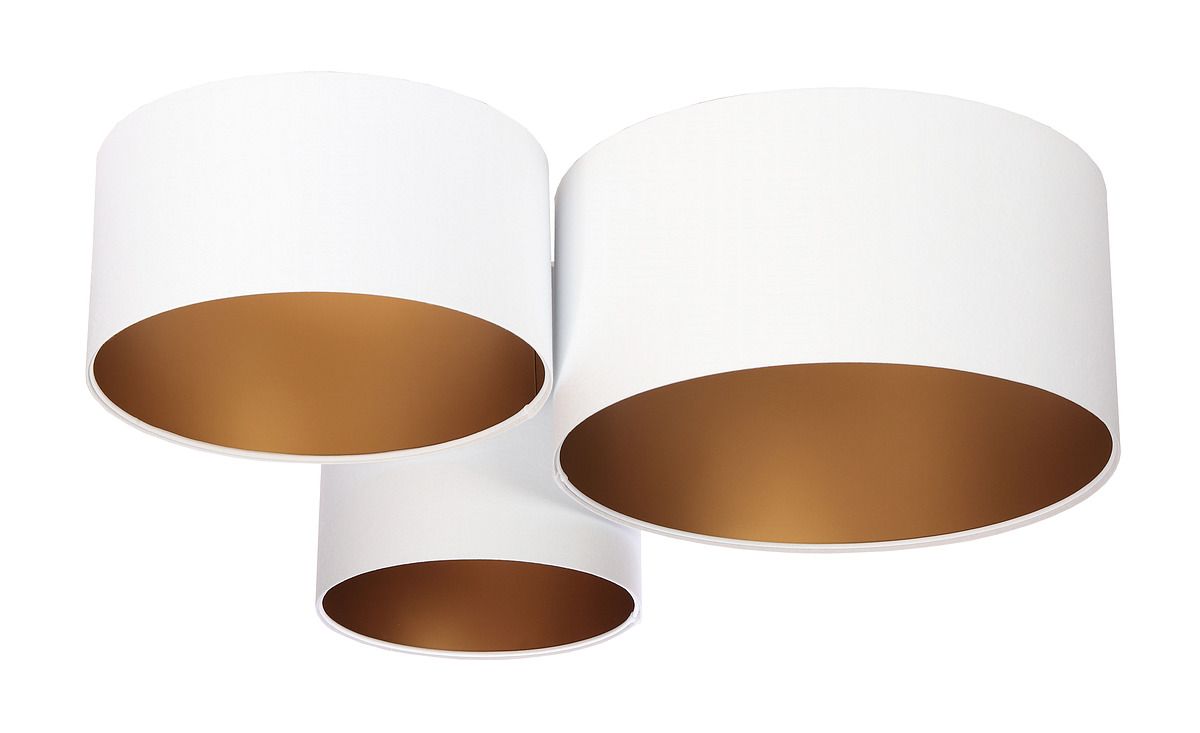 BPS Koncept Plafoniady plafonnier 3x60 W blanc-doré 080-062