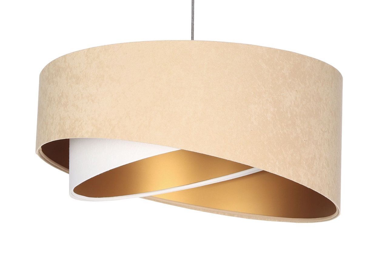 BPS Koncept Galaxy lampe suspendue 1x60 W blanc-doré-beige 060-030