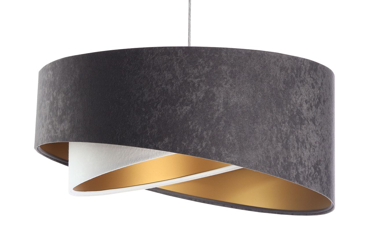 BPS Koncept Galaxy lampe suspendue 1x60 W blanc-doré-graphite 060-078