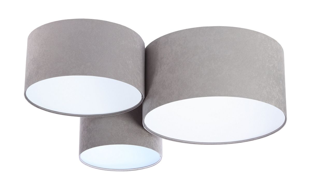 BPS Koncept Plafoniady plafonnier 3x60 W blanc-gris 080-012