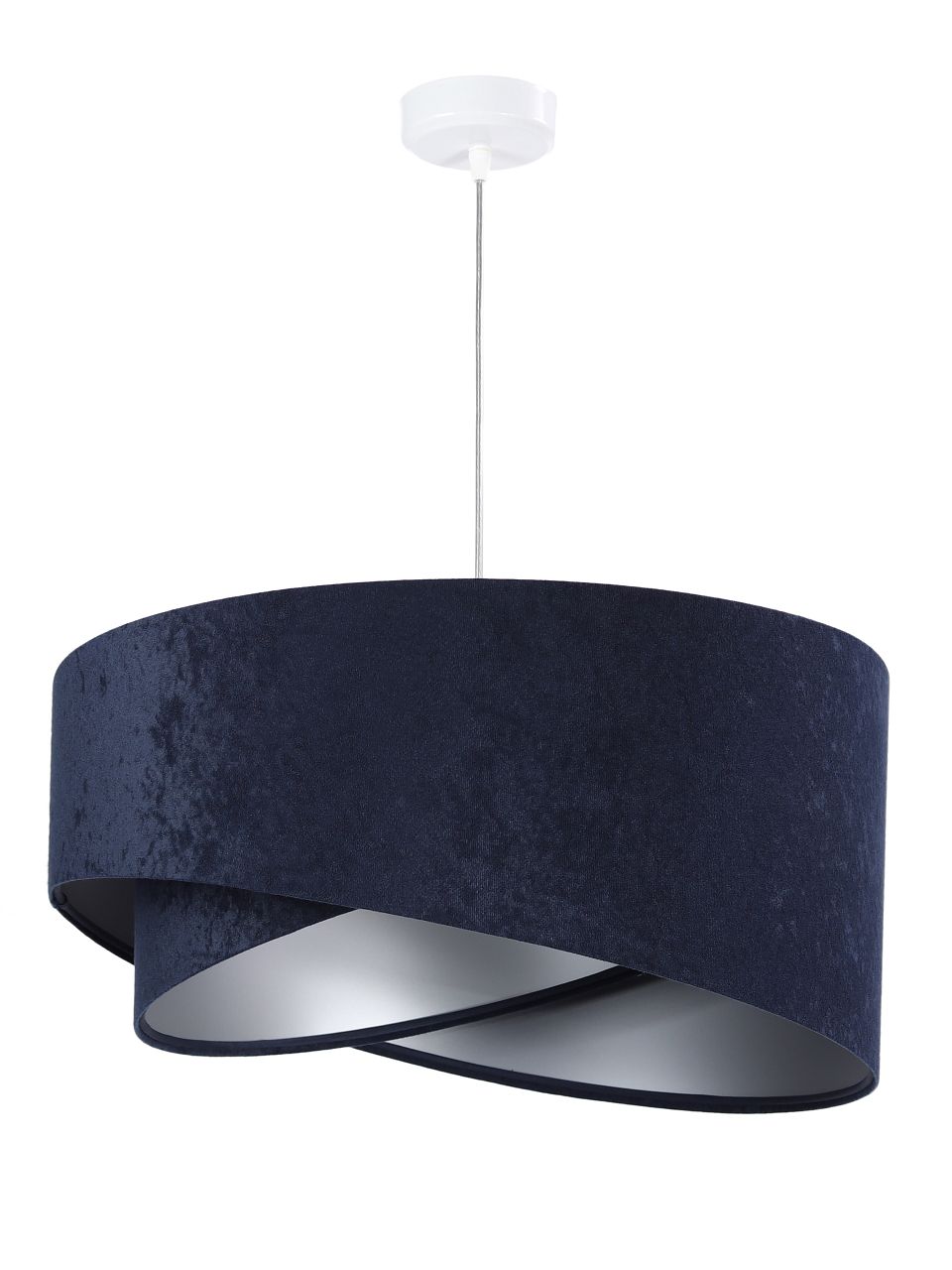 BPS Koncept Galaxy lampe suspendue 1x60 W argenté-bleu marine 060-043