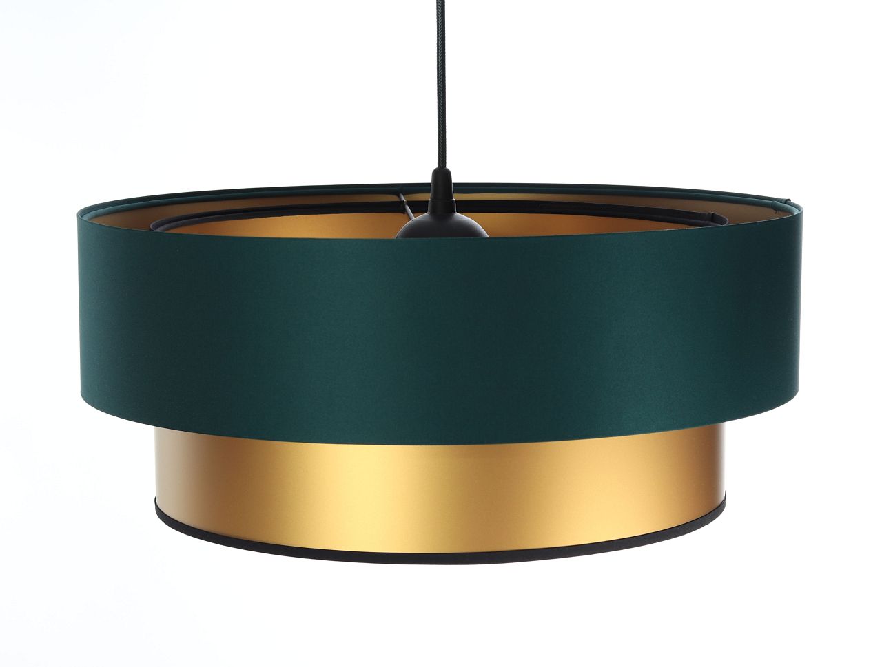BPS Koncept Duo ellegant lampe suspendue 1x60 W vert-doré 061-050-40